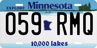 MN license plate 059RMQ