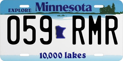MN license plate 059RMR