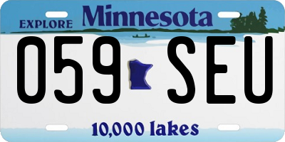 MN license plate 059SEU