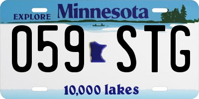 MN license plate 059STG