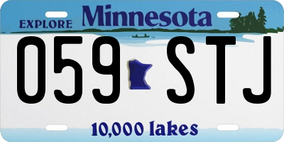 MN license plate 059STJ