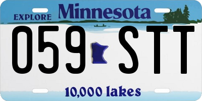 MN license plate 059STT