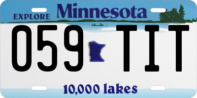 MN license plate 059TIT