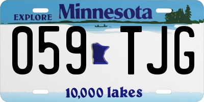 MN license plate 059TJG