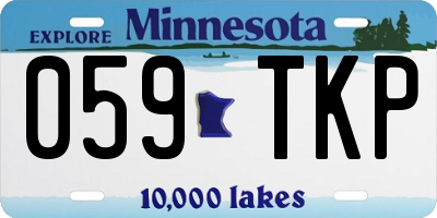 MN license plate 059TKP