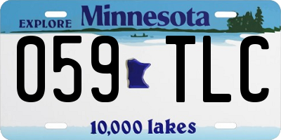 MN license plate 059TLC