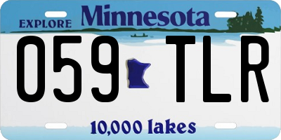 MN license plate 059TLR