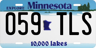 MN license plate 059TLS