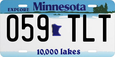 MN license plate 059TLT