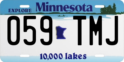 MN license plate 059TMJ