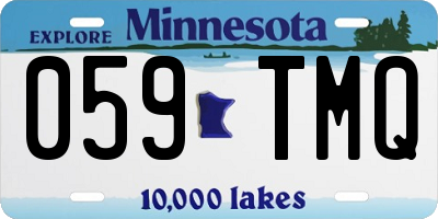 MN license plate 059TMQ