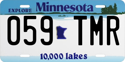 MN license plate 059TMR