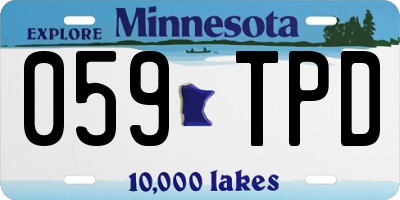 MN license plate 059TPD