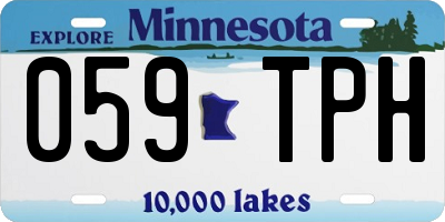 MN license plate 059TPH