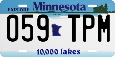 MN license plate 059TPM