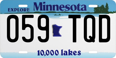 MN license plate 059TQD