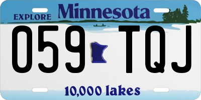 MN license plate 059TQJ