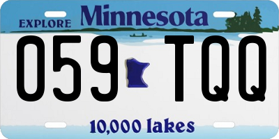 MN license plate 059TQQ