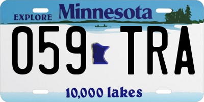 MN license plate 059TRA