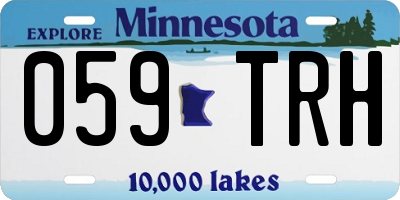 MN license plate 059TRH