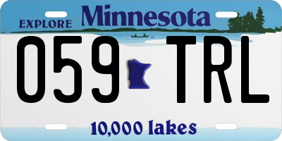 MN license plate 059TRL