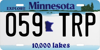 MN license plate 059TRP