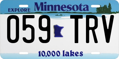 MN license plate 059TRV