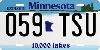 MN license plate 059TSU