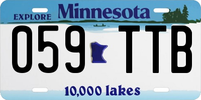 MN license plate 059TTB