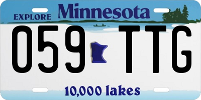 MN license plate 059TTG