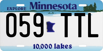 MN license plate 059TTL