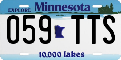 MN license plate 059TTS