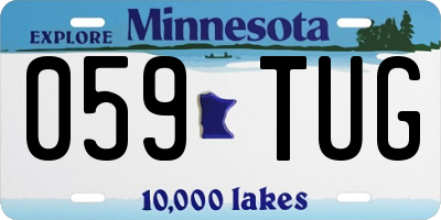 MN license plate 059TUG