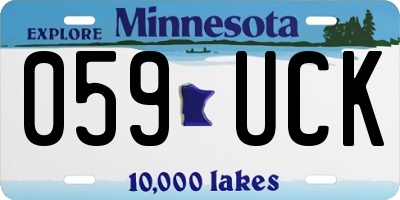 MN license plate 059UCK