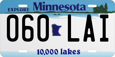 MN license plate 060LAI