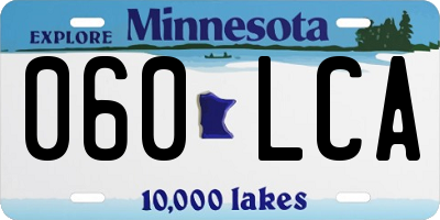 MN license plate 060LCA