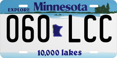 MN license plate 060LCC