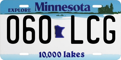 MN license plate 060LCG