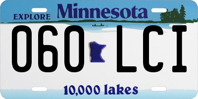 MN license plate 060LCI