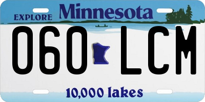 MN license plate 060LCM