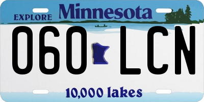MN license plate 060LCN
