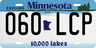 MN license plate 060LCP