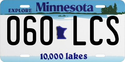 MN license plate 060LCS