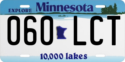 MN license plate 060LCT