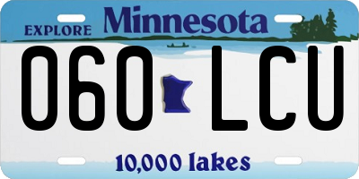 MN license plate 060LCU