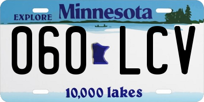 MN license plate 060LCV
