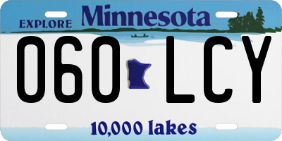 MN license plate 060LCY