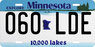 MN license plate 060LDE