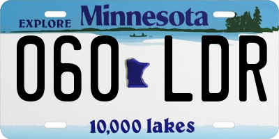 MN license plate 060LDR