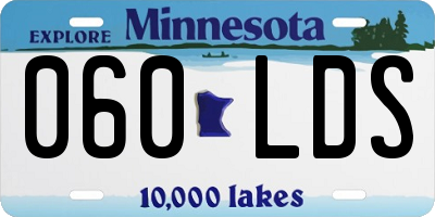 MN license plate 060LDS